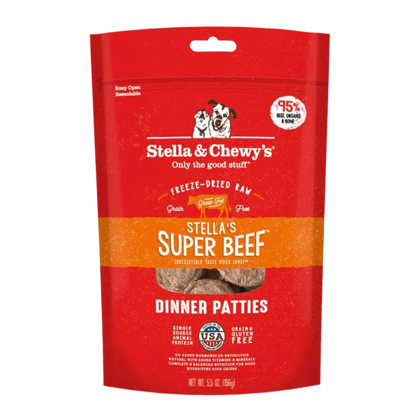 Stella & Chewy's Freeze Dried Dinner Patties Beef Dog Food (25oz)