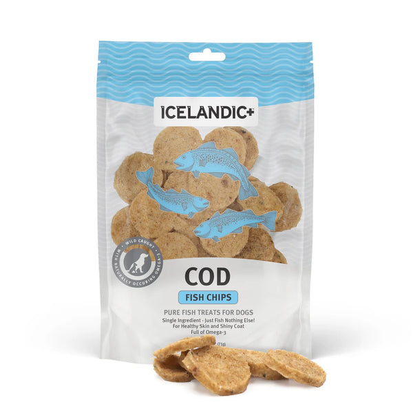Icelandic Cod Fish Chips Dog Treats (2.5oz)