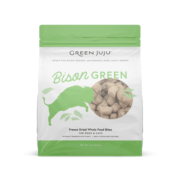 Green Juju Freeze Dried Bison Green Whole Food Bites (18OZ)
