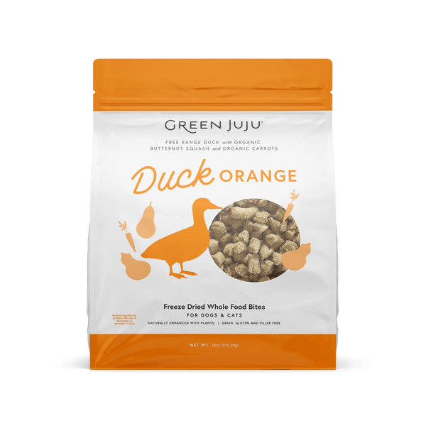 Green Juju Freeze Dried Duck Orange Whole Food Bites (18OZ)