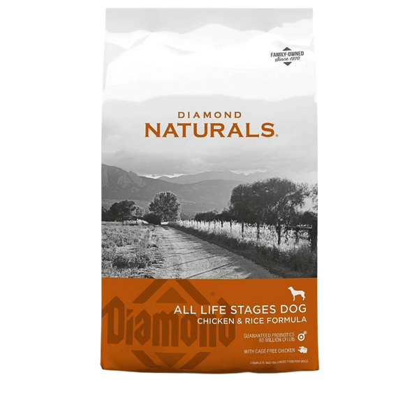 Diamond Naturals All Life Stages Chicken & Rice Dry Dog Food (40lb)